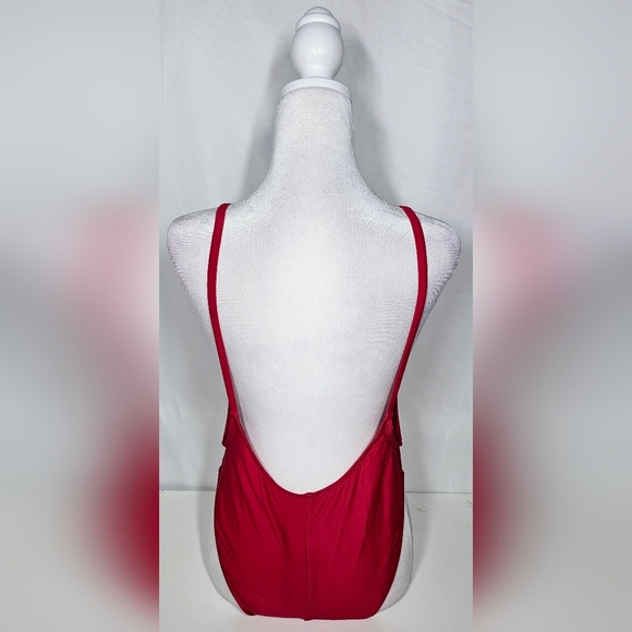 Medium Baewatch" Red One-Piece Swimsuit - Picture 6 of 8